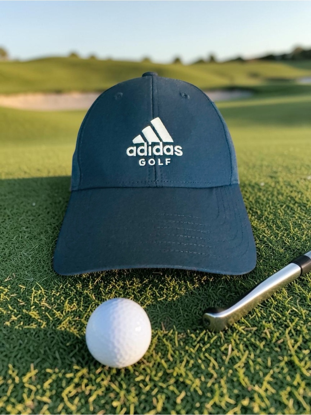 ADIDAS GOLF Blue/White COURSE BASEBALL HAT Summer Tennis Running Gym Sun Cap
